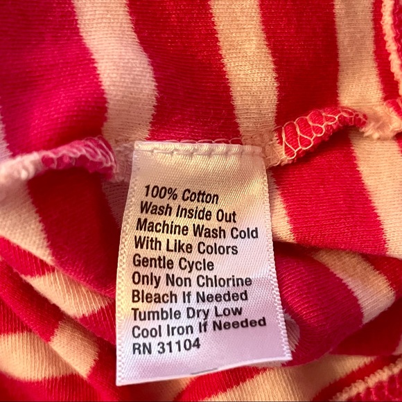 Kim Rogers Women’s Criss Cross V-Neck Top Pink Stripe Sz Medium - Picture 6 of 6